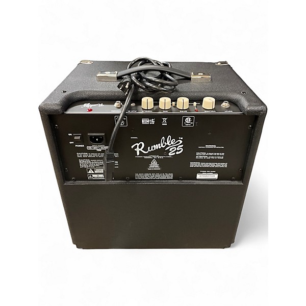 Used Fender Rumble 25 25W 1x8 Bass Combo Amp
