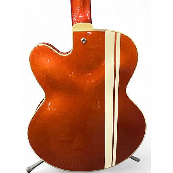 Used Ibanez AFS80T Artcore Metallic Orange Hollow Body Electric Guitar