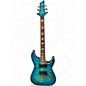 Used Schecter Guitar Research Omen Extreme 6 Ocean Blue Burst Solid Body Electric Guitar thumbnail