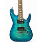 Used Schecter Guitar Research Omen Extreme 6 Ocean Blue Burst Solid Body Electric Guitar