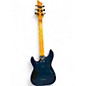 Used Schecter Guitar Research Omen Extreme 6 Ocean Blue Burst Solid Body Electric Guitar