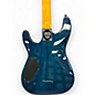 Used Schecter Guitar Research Omen Extreme 6 Ocean Blue Burst Solid Body Electric Guitar