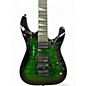 Used Jackson JS32 Dinky Transparent Green Burst Solid Body Electric Guitar