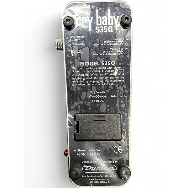 Used Dunlop Crybaby 535Q Effect Pedal