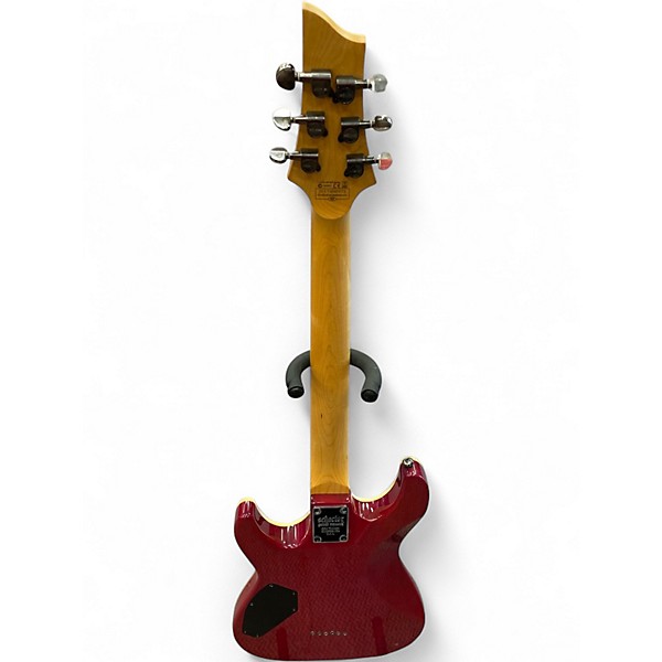 Used Schecter Guitar Research Omen Extreme-6 Shocking Pink Solid Body Electric Guitar