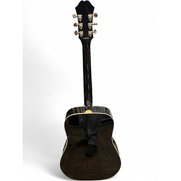 Used Epiphone Hummingbird Pro Ebony Acoustic Electric Guitar