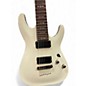 Used Schecter Guitar Research Demon 7 String White Solid Body Electric Guitar