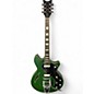 Used Schecter Guitar Research T S/H-1 Emerald Green Hollow Body Electric Guitar thumbnail