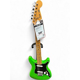 Used Fender Player Lead II Lime Green Solid Body Electric Guitar