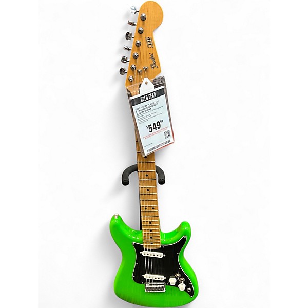 Used Fender Player Lead II Lime Green Solid Body Electric Guitar