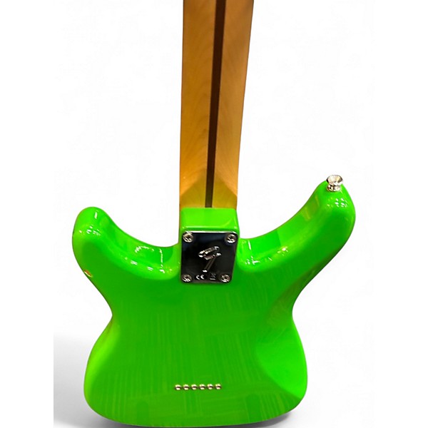 Used Fender Player Lead II Lime Green Solid Body Electric Guitar