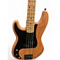 Used Miscellaneous Left-Handed Double Cut Natural Electric Bass Guitar