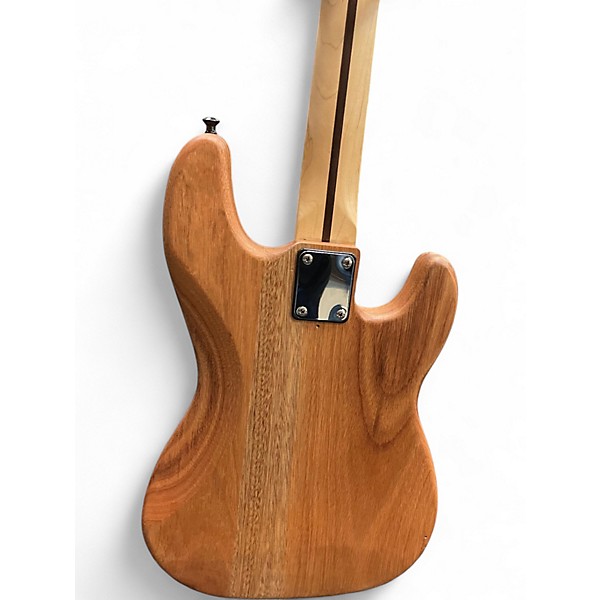 Used Miscellaneous Left-Handed Double Cut Natural Electric Bass Guitar