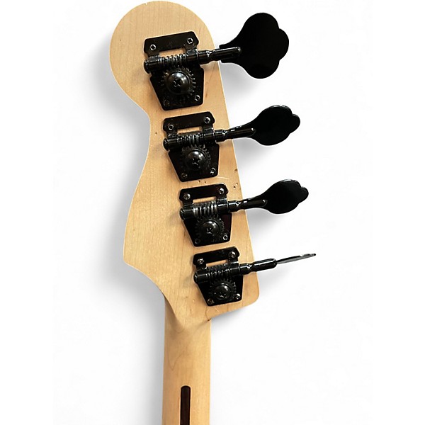 Used Miscellaneous Left-Handed Double Cut Natural Electric Bass Guitar