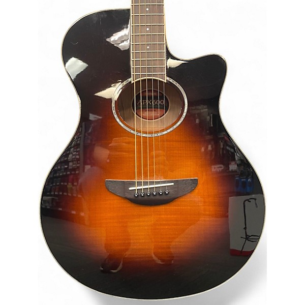 Used Yamaha APX600FM Tobacco Sunburst Acoustic Electric Guitar