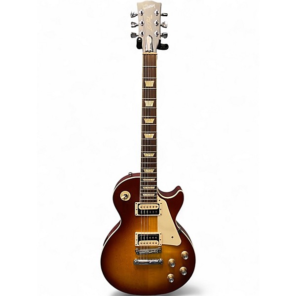 Used 2022 Gibson Les Paul Traditional Pro V Satin Top Iced Tea Solid Body Electric Guitar