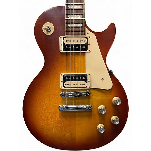 Used 2022 Gibson Les Paul Traditional Pro V Satin Top Iced Tea Solid Body Electric Guitar