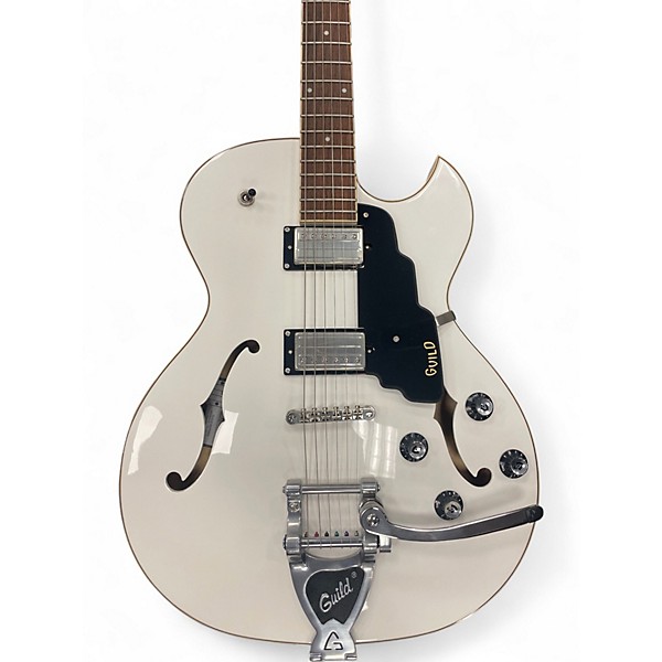 Used Guild Starfire Snow White Hollow Body Electric Guitar