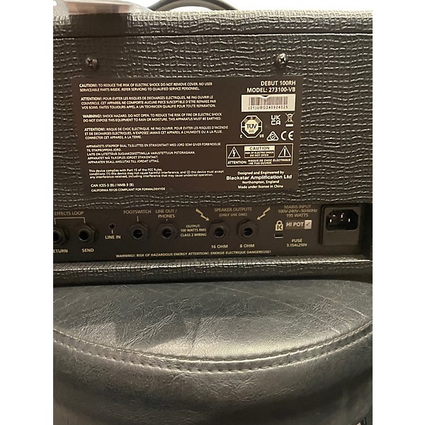 Used Blackstar Debut 100RH Solid State Guitar Amp Head
