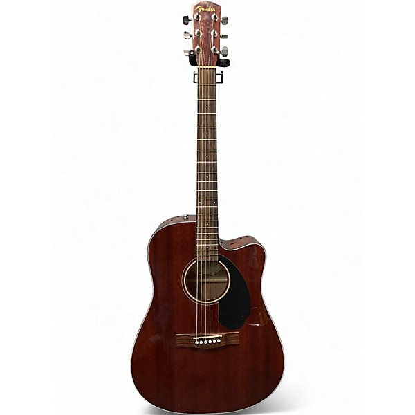 Used Fender CD60SCE ALL MAHOGANY Mahogany Acoustic Electric Guitar