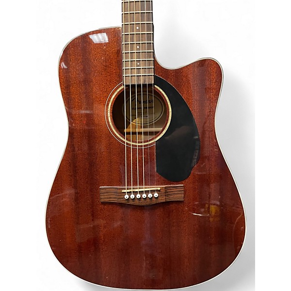 Used Fender CD60SCE ALL MAHOGANY Mahogany Acoustic Electric Guitar