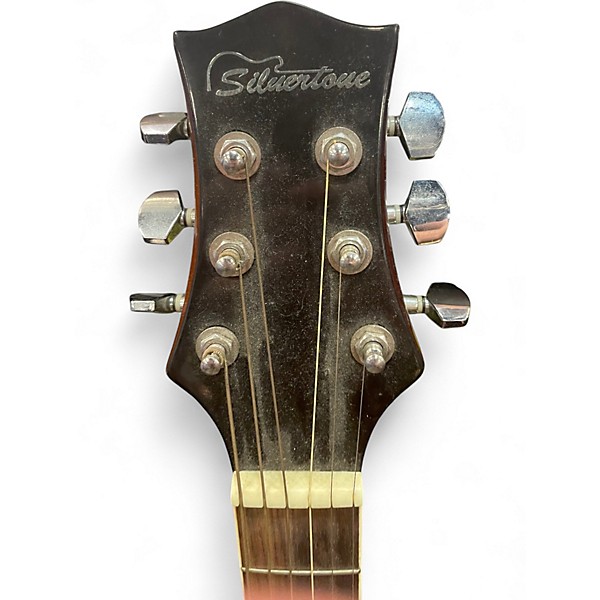 Used Silvertone CA09 Natural Acoustic Guitar
