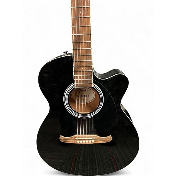 Used Fender FA135CE Concert Black Acoustic Electric Guitar