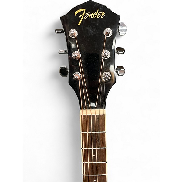 Used Fender FA135CE Concert Black Acoustic Electric Guitar