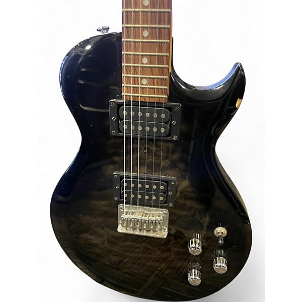 Used Ibanez Gio SINGLE CUT Trans Black Solid Body Electric Guitar