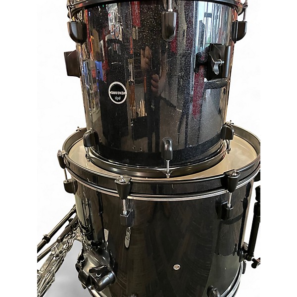 Used PDP by DW 5 Piece ENCORE SERIES BLACK SPARKLE Drum Kit