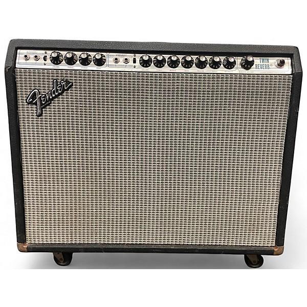 Vintage 1976 Fender Twin Reverb Tube Guitar Combo Amp