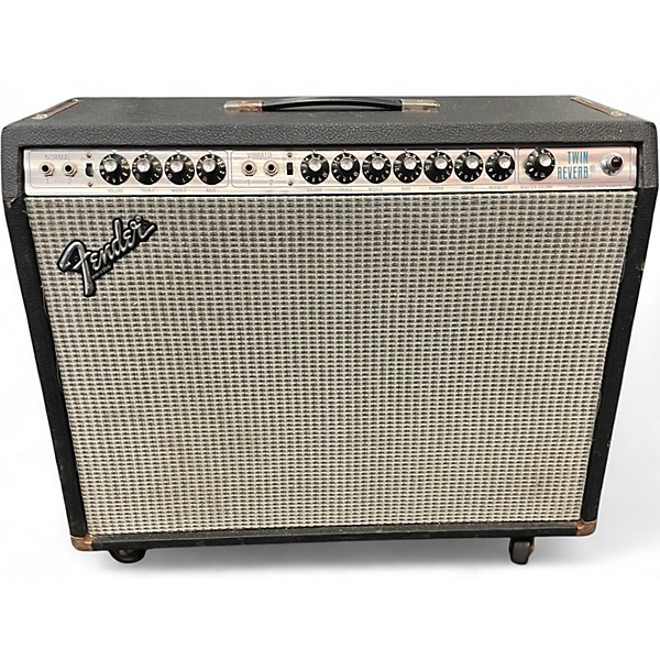 Vintage 1976 Fender Twin Reverb Tube Guitar Combo Amp