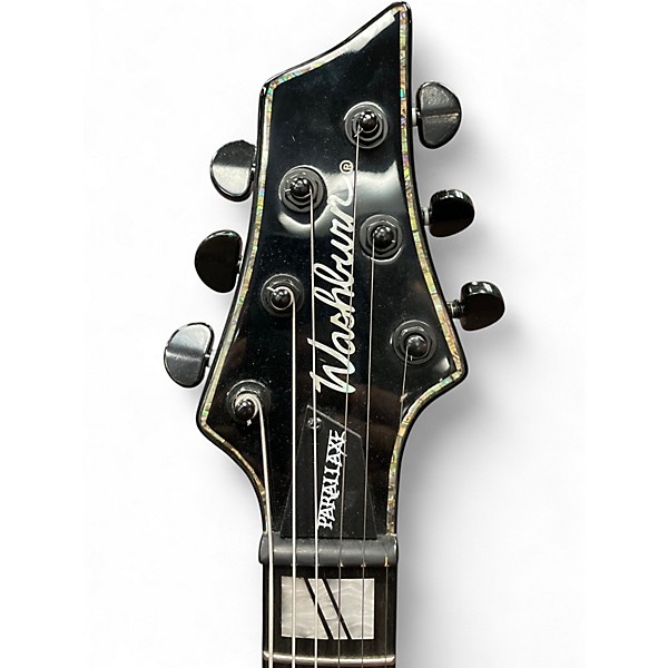 Used Washburn parallaxe Black Solid Body Electric Guitar