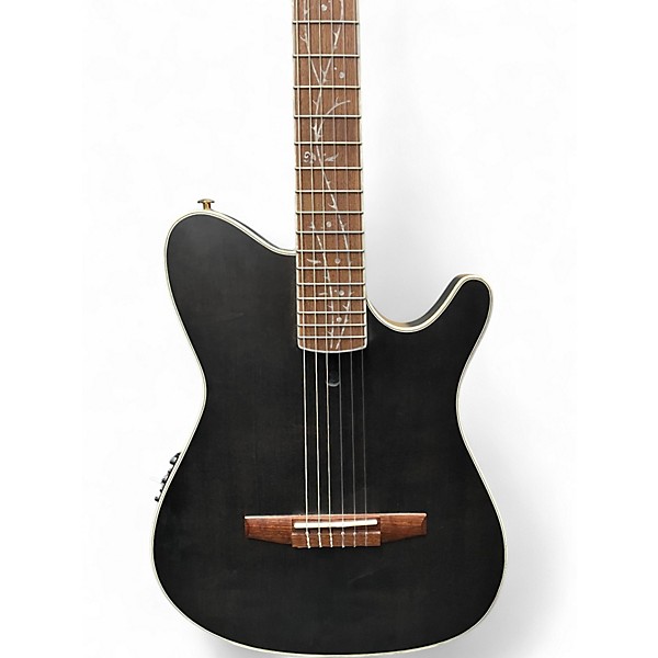 Used Ibanez TOD10N Black Flat Classical Acoustic Electric Guitar