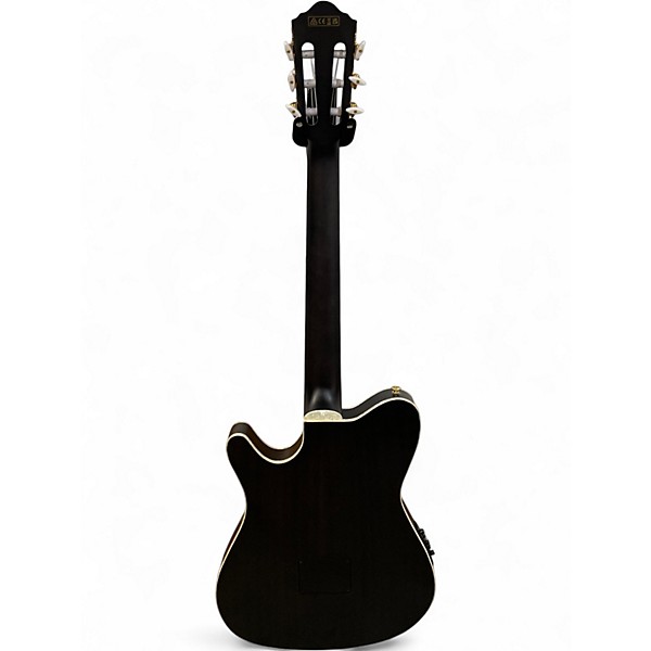 Used Ibanez TOD10N Black Flat Classical Acoustic Electric Guitar