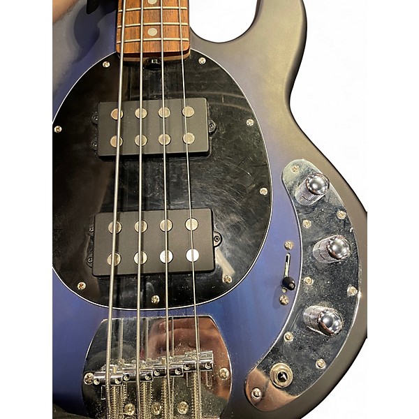 Used Sterling by Music Man RAY4HH Satin Black Electric Bass Guitar