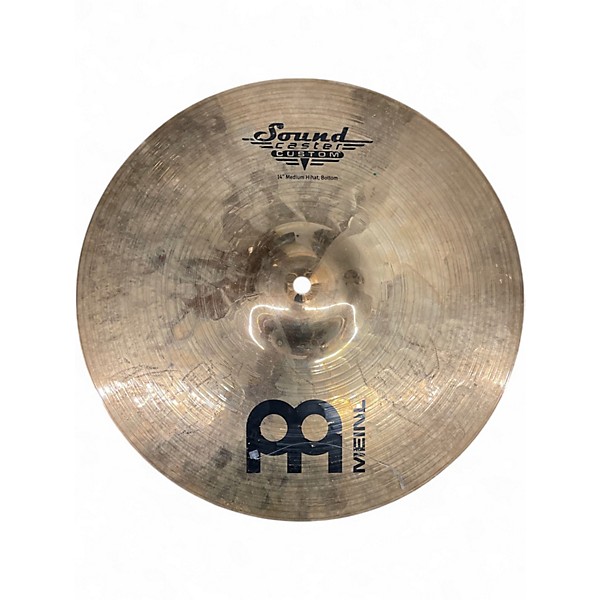 Used MEINL 14in sound caster custom medium hi-hat pair Cymbal