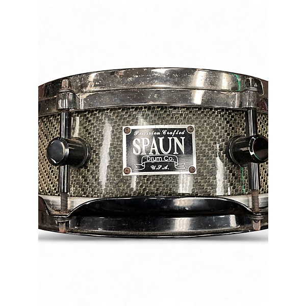 Used Spaun 13X4 Custom Series Snare carbon fiber Drum