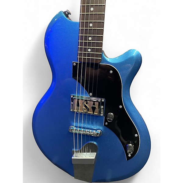Used Supro Jamesport Metallic Blue Solid Body Electric Guitar
