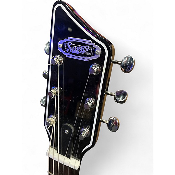 Used Supro Jamesport Metallic Blue Solid Body Electric Guitar