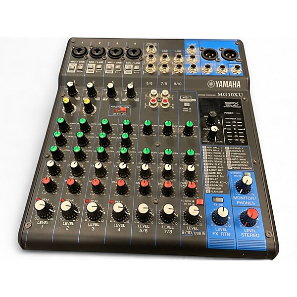 Used Yamaha MG10XU 10 Channel Mixer with Effects Unpowered Mixer