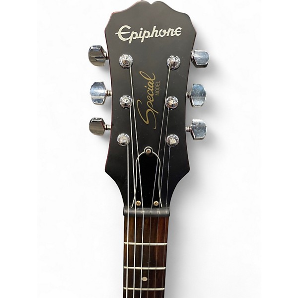 Used Epiphone Les Paul Special P90 Trans Red Solid Body Electric Guitar