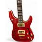 Used Schecter Guitar Research C/HS1 Trans Red Hollow Body Electric Guitar