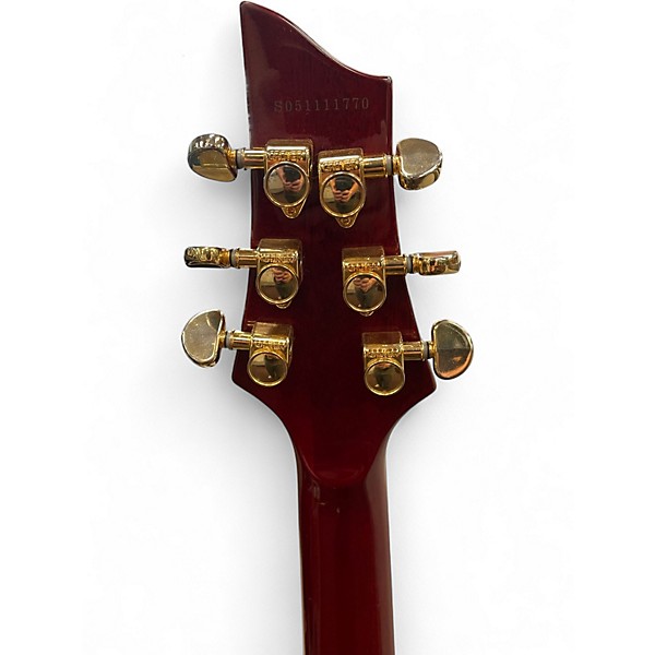 Used Schecter Guitar Research C/HS1 Trans Red Hollow Body Electric Guitar