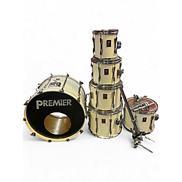 Used Premier 6 Piece APK Kit Pearl White Drum Kit