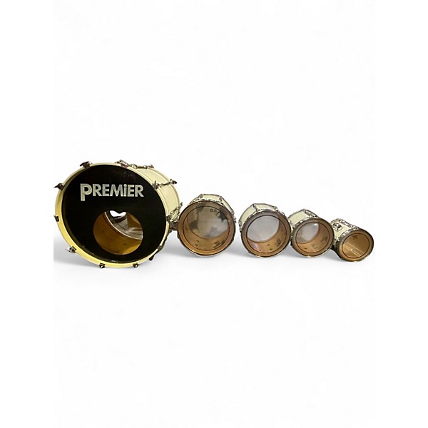 Used Premier 6 Piece APK Kit Pearl White Drum Kit