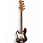 Used Fender Standard Jazz Bass Left Handed Chrome Red Electric Bass Guitar thumbnail