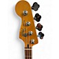 Used Fender Standard Jazz Bass Left Handed Chrome Red Electric Bass Guitar
