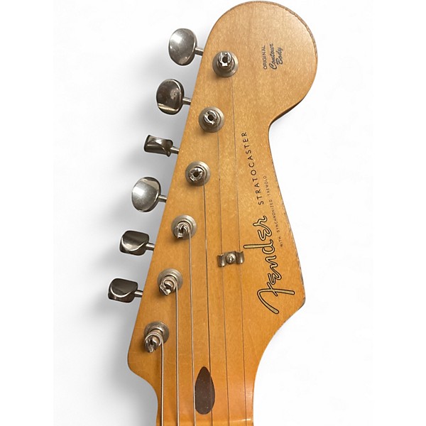 Used Fender Vintera 50s Stratocaster Road Worn Daphne Blue Solid Body Electric Guitar