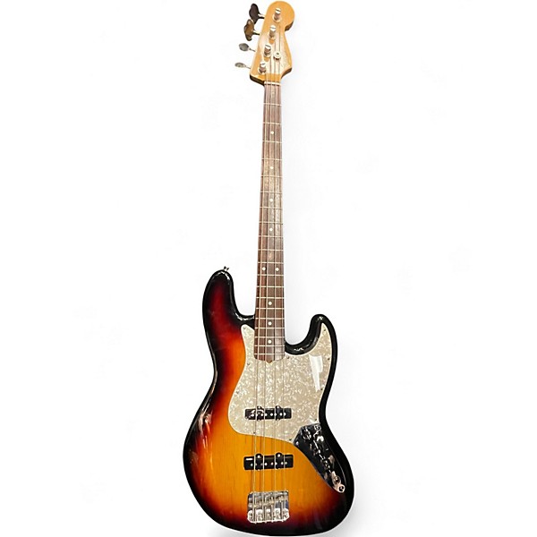 Used Fender Classic Series '60s Jazz Bass 3 Tone Sunburst Electric Bass Guitar